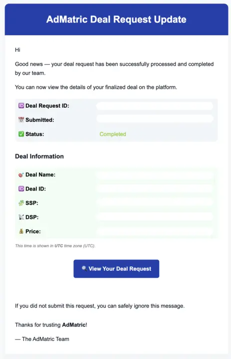 Notification center view